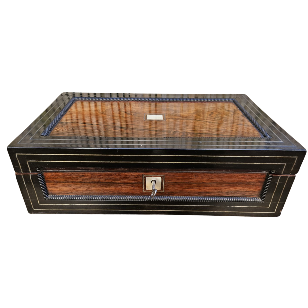 Antique Georgian Mahogany Campaign Writing Slope (c. 1800–1830)